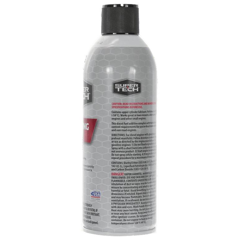 Super Tech Starting Fluid 50% Ether, 10.7 oz.