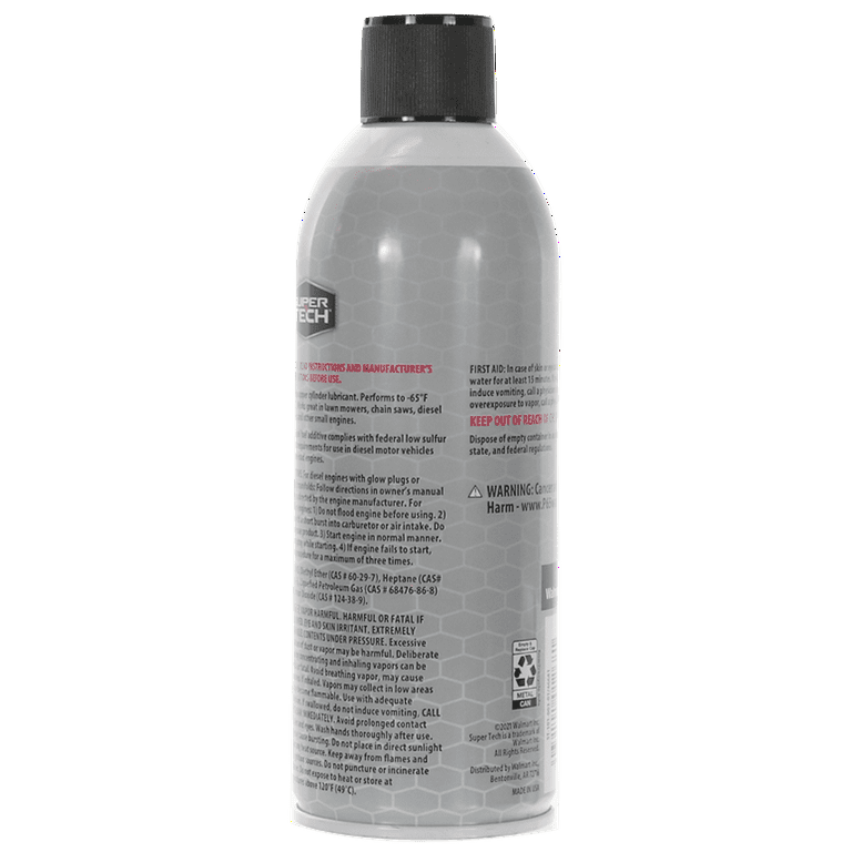 Super Tech Starting Fluid 50% Ether, 10.7 oz.