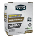 Super Tech Full Synthetic SAE 0W-20 Motor Oil, 12 Quart Bag (3 gallons)