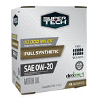 Super Tech Full Synthetic SAE 0W-20 Motor Oil, 12 Quart Bag (3 gallons)