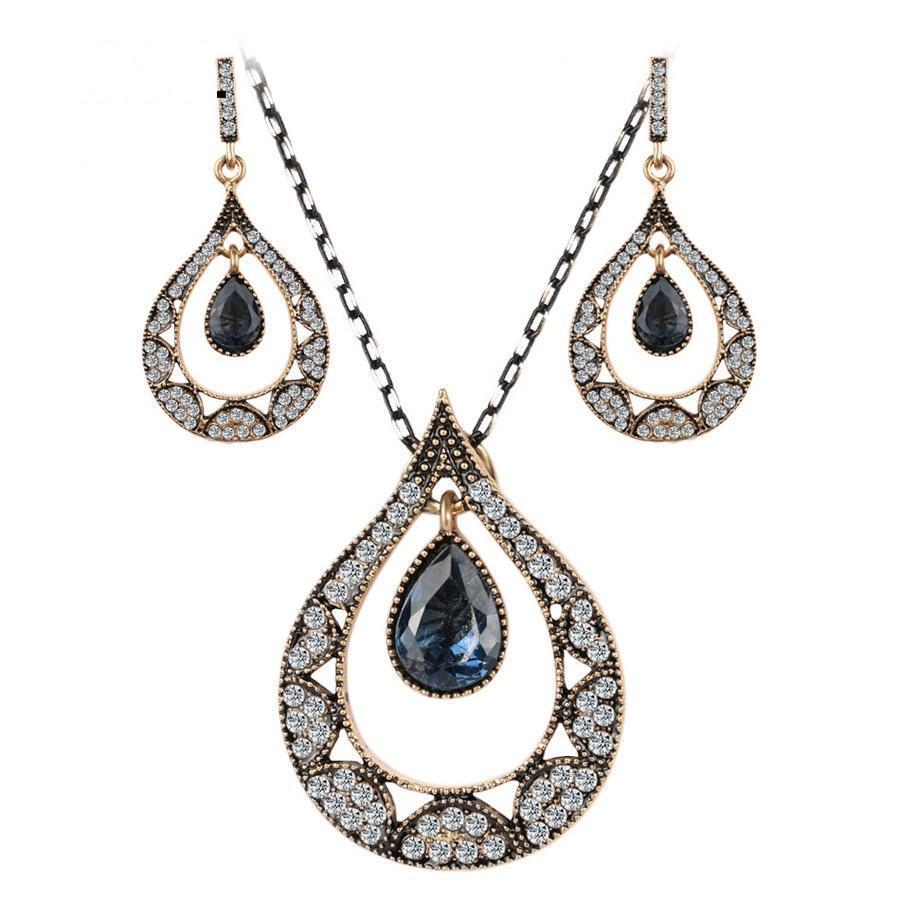 Water Drop Vintage Jewelry Sets Pi-Mart
