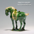 Tang Sancai New Chinese Style Ceramic Horse Study Living Room Hallway Horse Ornament Lootquake LLC