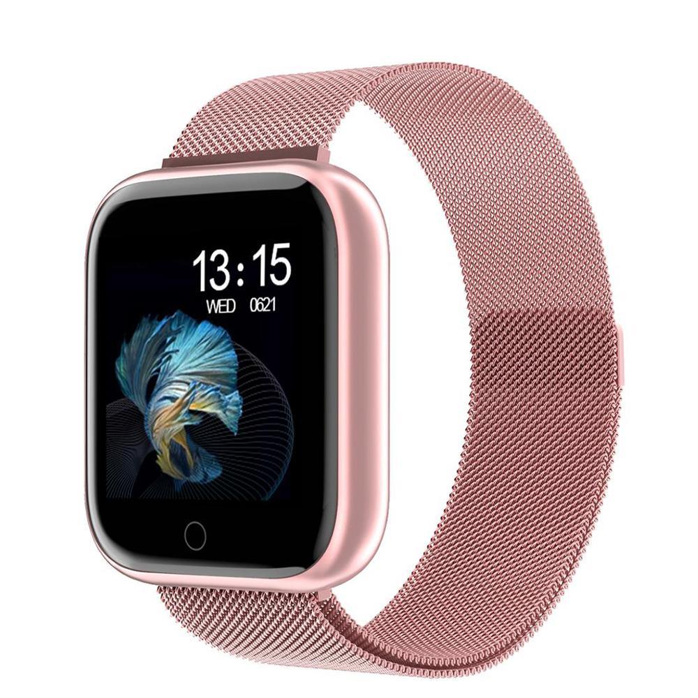 New Women Waterproof Smart Watch With T80/P70 Bluetooth and Heart Rate Monitor Fitness Tracker Luxury New Lady Smartwatch - SJB-DIAMOND ELITES