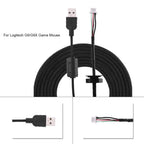 2meters USB Mouse Line Wire Cable Replacement Repair Accessory For Logitech G9/G9X Game Mouse - SJB-DIAMOND ELITES