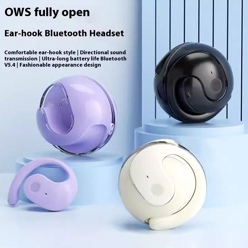 AI Translation Small Coconut Ball Wireless Bluetooth Headset Ear-mounted Headset Pi-Mart