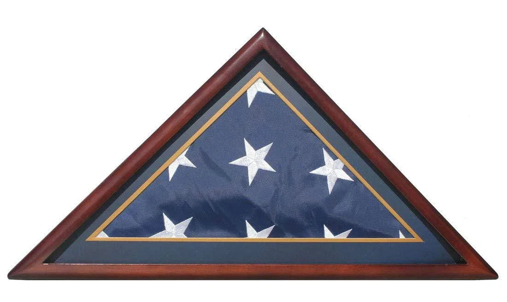 Memorial/Burial Flag Display Case Stand Holder 5'X9.5' The Military Gift Store