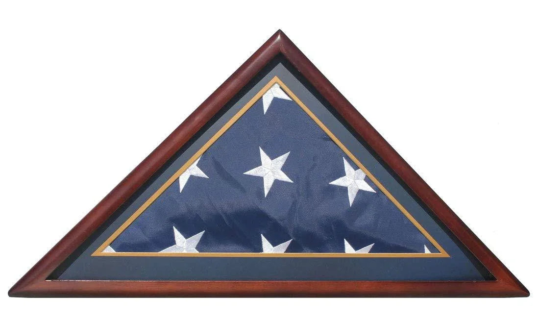 Memorial/Burial Flag Display Case Stand Holder 5'X9.5' The Military Gift Store