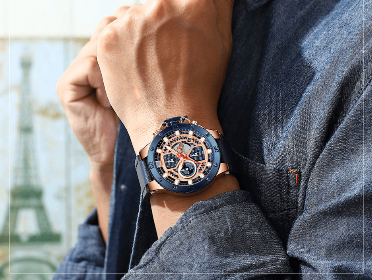 Men's Casual Waterproof Watch With Chronometers And Fluorescent Hands Excellent Design Perfect Gift - SJB-DIAMOND ELITES