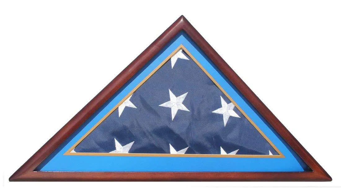 Memorial/Burial Flag Display Case Stand Holder 5'X9.5' The Military Gift Store