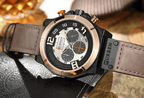 Men's Sport Waterproof Watch With Chronometers Large Numbers And Fluorescent Hands Perfect Gift For Your Man Stevvex