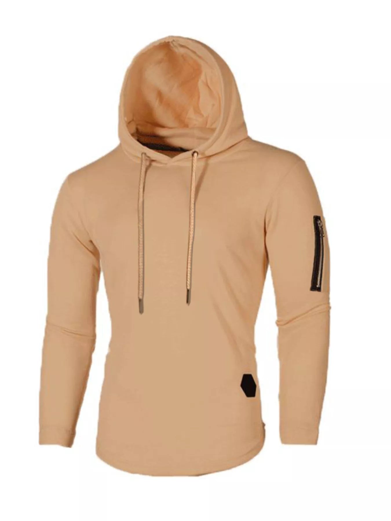 Men's Plus Size Casual Slim Fit Long Sleeve Hoodie THRIXINE
