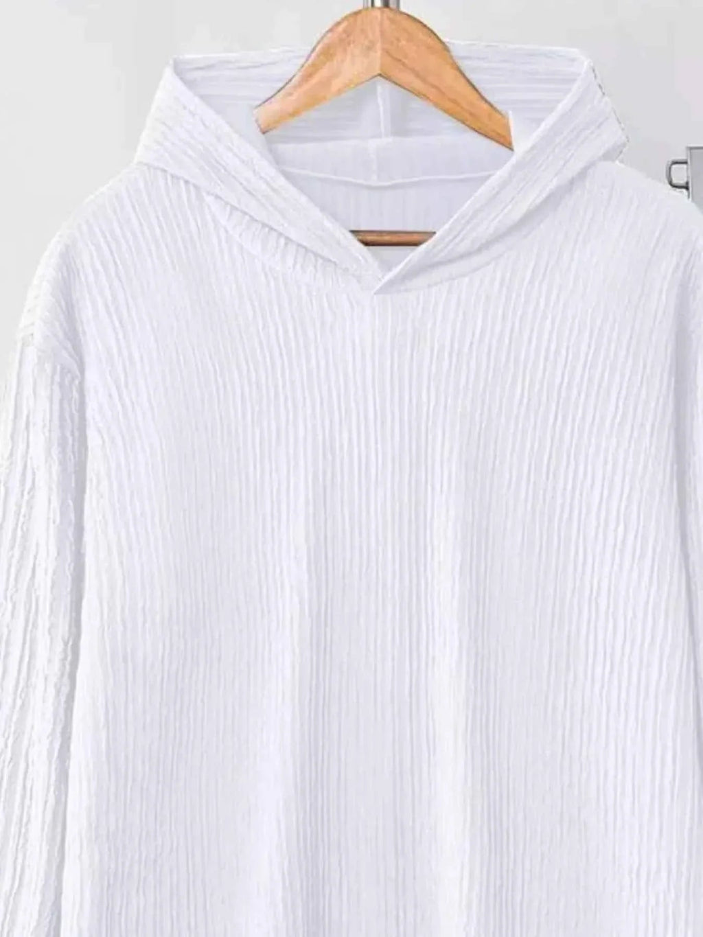 Textured Long Sleeve Hoodie and Pants Set THRIXINE
