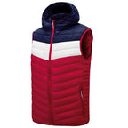 Hooded Jacket Splicing Ribs Cotton Jacket Light Pat Cotton