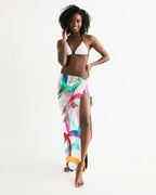 Sheer Circular Multicolor Swimsuit Cover Up
