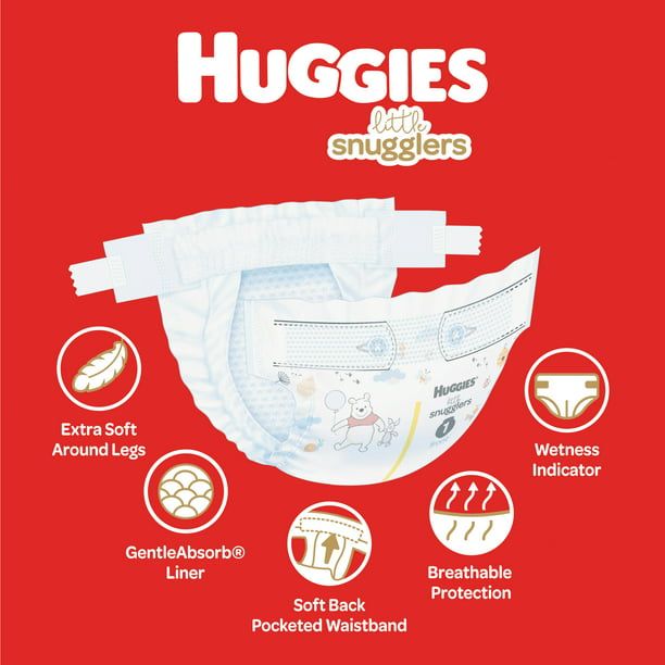 Huggies Little Movers Wetness Indicator Hypoallergenic Diapers Size 4; Count 120 EasyOptionXY LLC