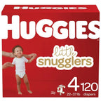 Huggies Little Snugglers Hypoallergenic and Latex-Free Diapers; Size 4; Count 120