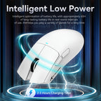22K DPI X11 Pro Wireless Gaming Mouse - Tri-Mode Connectivity, RGB Charging Dock, PAW3311 Optical Sensor, HUYU Switch, 5 Programmable Buttons, Ergonomic Design for PC Gamers Lootquake LLC