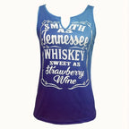 Ladies' Colorful Gradient Letter Print V-neck Casual Versatile Fashion Vest - SJB-DIAMOND ELITES