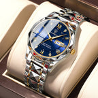 Men's Waterproof Double Calendar Luminous Quartz Watch Pi-Mart