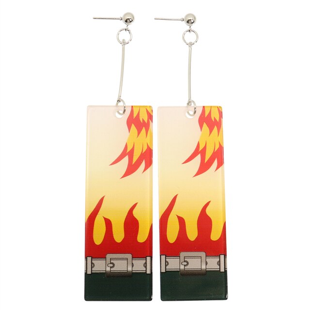Acrylic Tanjiro Earrings Pi-Mart