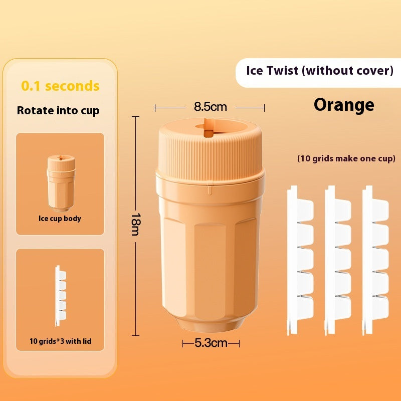 Plastic Rotating Ice Cube Mold Food Grade Household Ice-making Cup Pi-Mart