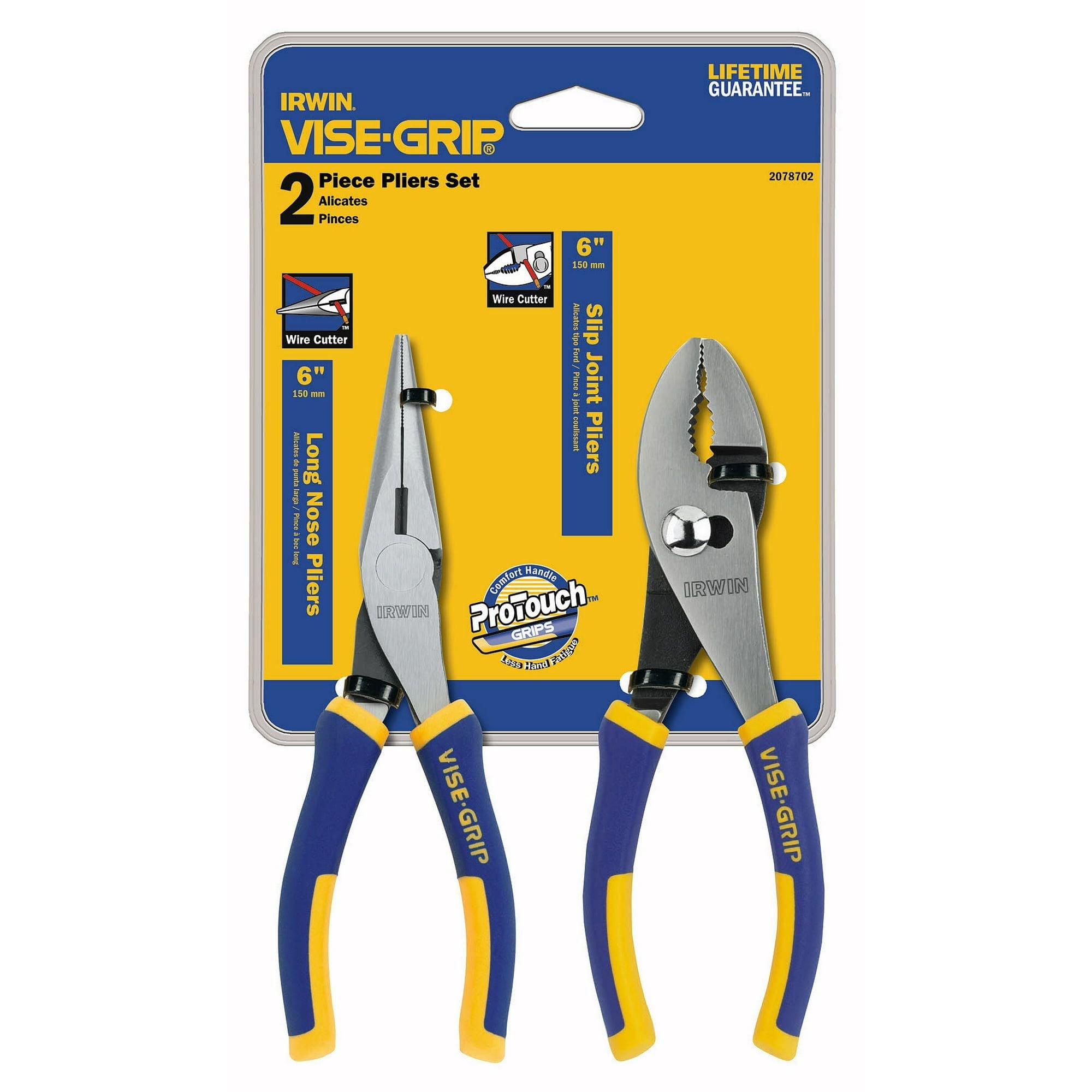 Irwin Vise Grip 2078702 ProPlier Set With Slip Joint & Long Nose Pliers 2 Count EasyOptionXY LLC