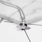 Saturn Stud Earrings and Necklace Pi-Mart