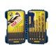 Irwin Turbomax Multi Size Dia x Multiple L High Speed Steel Drill Bit Set Straight Shank 15 pc EasyOptionXY LLC