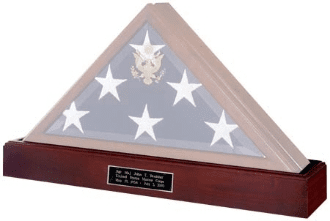 Military Base for Display Case Shadow Box - solid cherry - Base only !!! The Military Gift Store