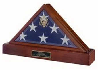 Burial Flag and Pedestal Display Case - 5'x8' The Military Gift Store