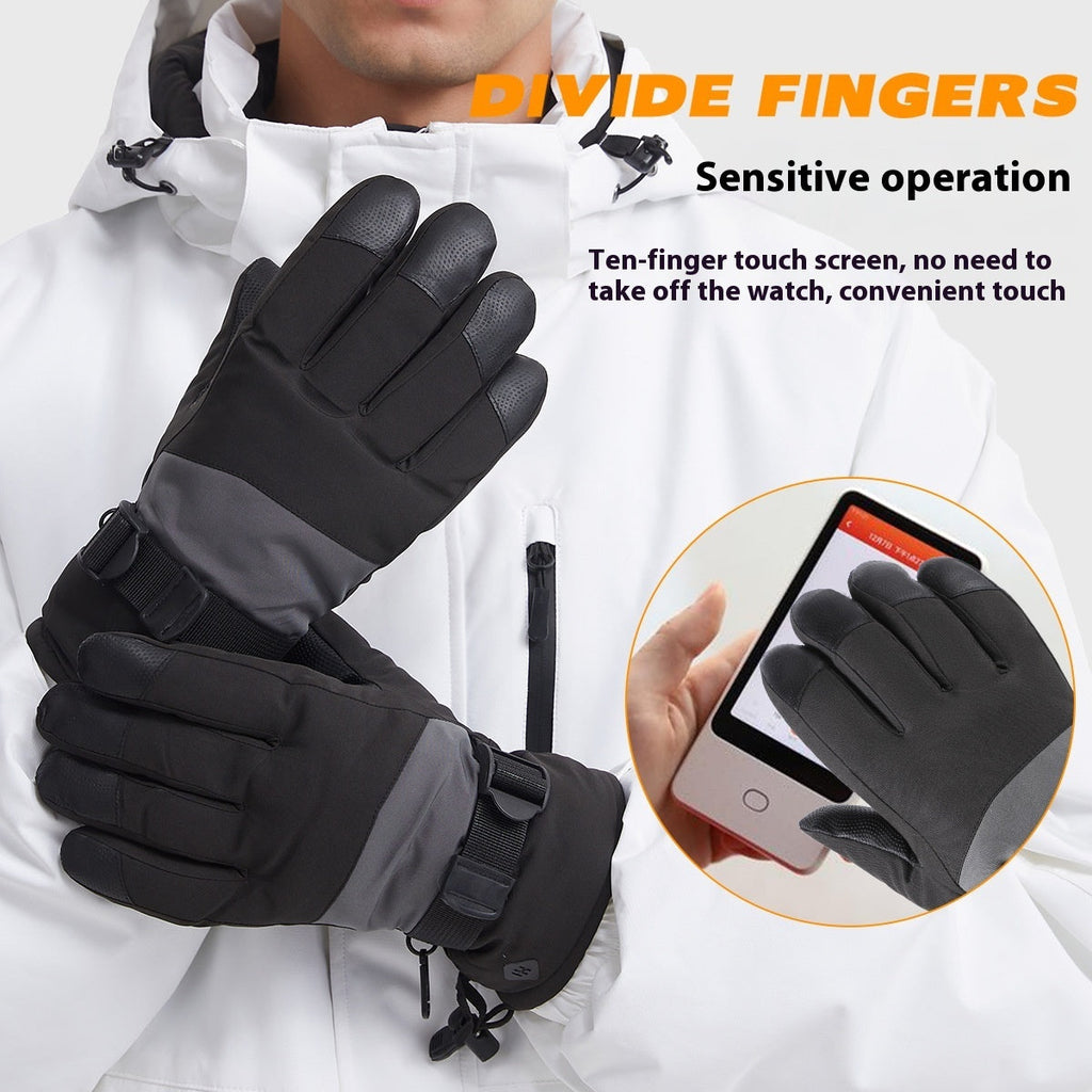 Winter Waterproof Cold-proof Ski Gloves Keep Warm Pi-Mart
