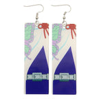 Acrylic Tanjiro Earrings Pi-Mart