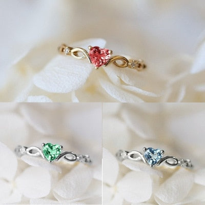 Huitan Simple Heart Ring - SJB-DIAMOND ELITES