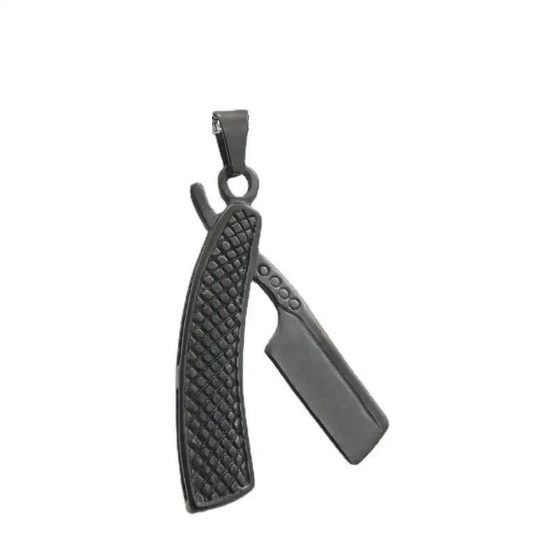Titanium Steel Shaver Pendant Personality Punk Vintage Necklace
