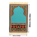 1pc Luxury Muslim Prayer Mat, Non-Slip Printed Islamic Kabah, Soft Worship Cushion, Meditation Rug, Pilgrimage Blanket, Islamic Prayer Carpet, Ideal Islamic Gift Lootquake LLC