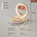 Creative Quicksand Painting Mobile Phone Charging Bluetooth Speaker Desk Lamp Pi-Mart
