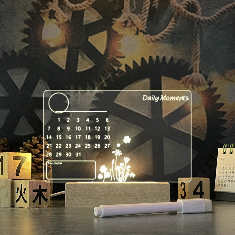 Creative Note Board Creative Led Night Light USB Message Board Holiday Light With Pen Gift For Children Girlfriend Decoration Night Lamp Pi-Mart