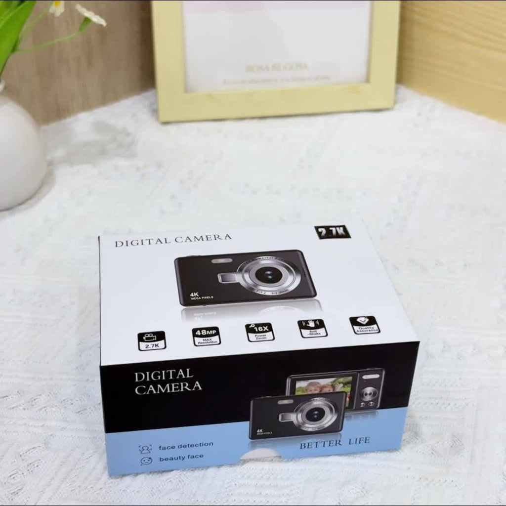 High-Definition Digital Camera with Automatic Focus And Simple Operation, Capable of Taking Photos And Recording Videos. A Surprise Gift for Beginners CCD Card Machine. Choose to Include a 32G Memory Card for Direct Storage A Lootquake LLC