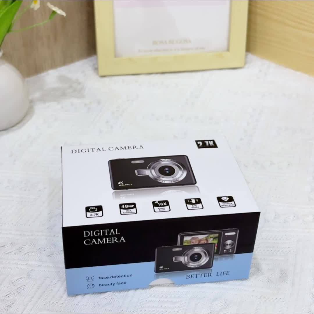 High-Definition Digital Camera with Automatic Focus And Simple Operation, Capable of Taking Photos And Recording Videos. A Surprise Gift for Beginners CCD Card Machine. Choose to Include a 32G Memory Card for Direct Storage A Lootquake LLC