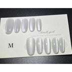 1079 Handmade Nail Wear Nail Art Reusable Press on Nails False Nails 2PCS