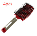 Hairbrush Anti Klit Brushy Haarborstel Women Detangler Hair Brush Bristle Nylon Scalp Massage  Teaser Hair Brush Comb Pi-Mart