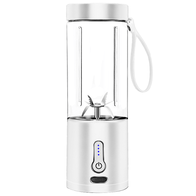530ML Electric Juicer Portable Smoothie Blender USB Rechargeable Food Processor Fruit Mixer Machine Mini Juicer Blender Cup Portable Juicer For Travel USB Electric Blender Fruit Smoothie Blender Machine Personal Food Processor Juicer Stevvex