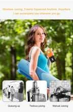 530ML Electric Juicer Portable Smoothie Blender USB Rechargeable Food Processor Fruit Mixer Machine Mini Juicer Blender Cup Portable Juicer For Travel USB Electric Blender Fruit Smoothie Blender Machine Personal Food Processor Juicer Stevvex