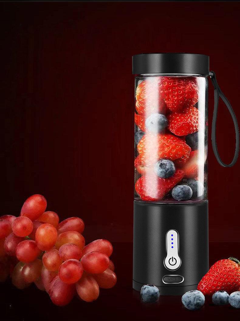 530ML Electric Juicer Portable Smoothie Blender USB Rechargeable Food Processor Fruit Mixer Machine Mini Juicer Blender Cup Portable Juicer For Travel USB Electric Blender Fruit Smoothie Blender Machine Personal Food Processor Juicer Stevvex