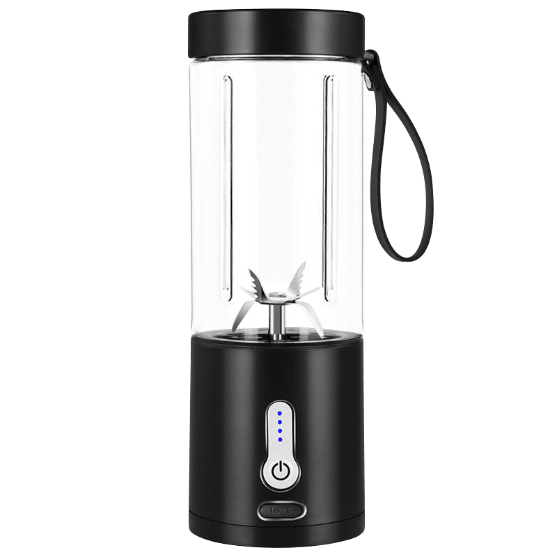530ML Electric Juicer Portable Smoothie Blender USB Rechargeable Food Processor Fruit Mixer Machine Mini Juicer Blender Cup Portable Juicer For Travel USB Electric Blender Fruit Smoothie Blender Machine Personal Food Processor Juicer Stevvex