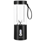 530ML Electric Juicer Portable Smoothie Blender USB Rechargeable Food Processor Fruit Mixer Machine Mini Juicer Blender Cup Portable Juicer For Travel USB Electric Blender Fruit Smoothie Blender Machine Personal Food Processor Juicer Stevvex