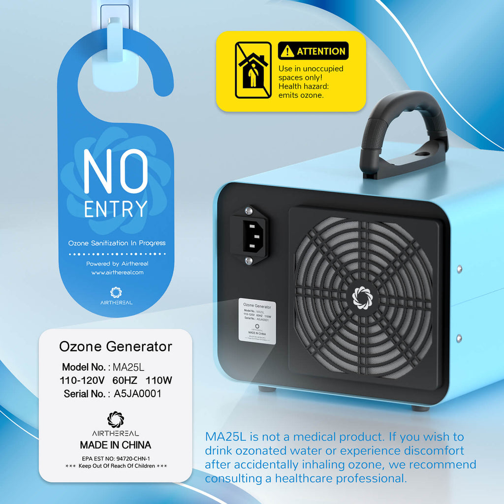 MA25L Dual-Mode Ozone Generator for Air & Water - SJB-DIAMOND ELITES