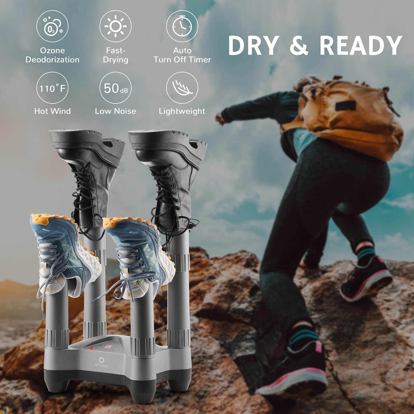 SD20 Boot and Shoe Dryer and Deodorizer with Heat - SJB-DIAMOND ELITES