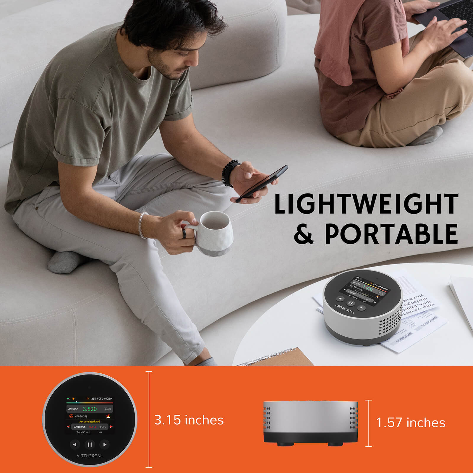 RM-65 Radon Detector for Home Basement - SJB-DIAMOND ELITES