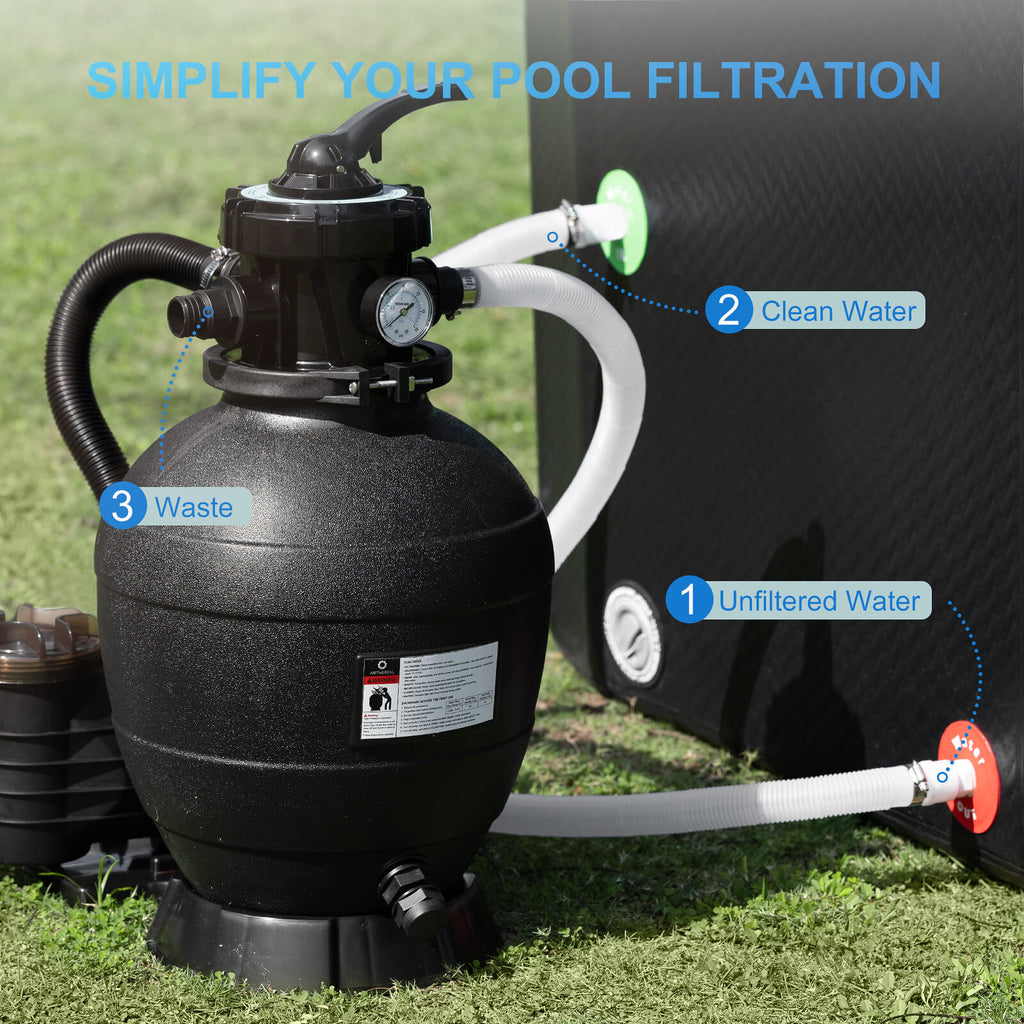 AquaMind AM13 Sand Filter Pump - SJB-DIAMOND ELITES